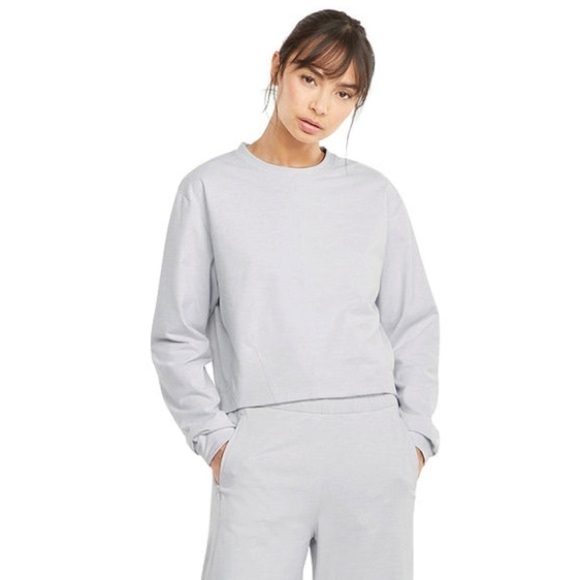 Puma Train Cloudspun Crew Neck Sweater Nimbus Cloud Heather Grey Size XS - Picture 9 of 15